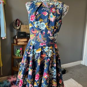 CLOSET LONDON Paisley & Flower Mini Dress